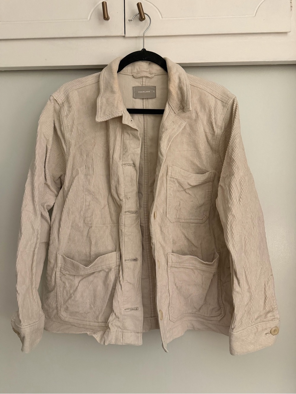 Everlane Cream Corduroy Chore Jacket